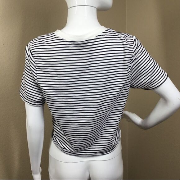 Topshop Mock Tie Front Crop Top C6 - Picture 3 of 5